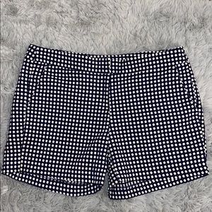 Navy blue polka dot shorts